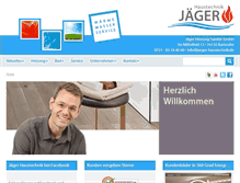 Tablet Screenshot of jaeger-haustechnik.de
